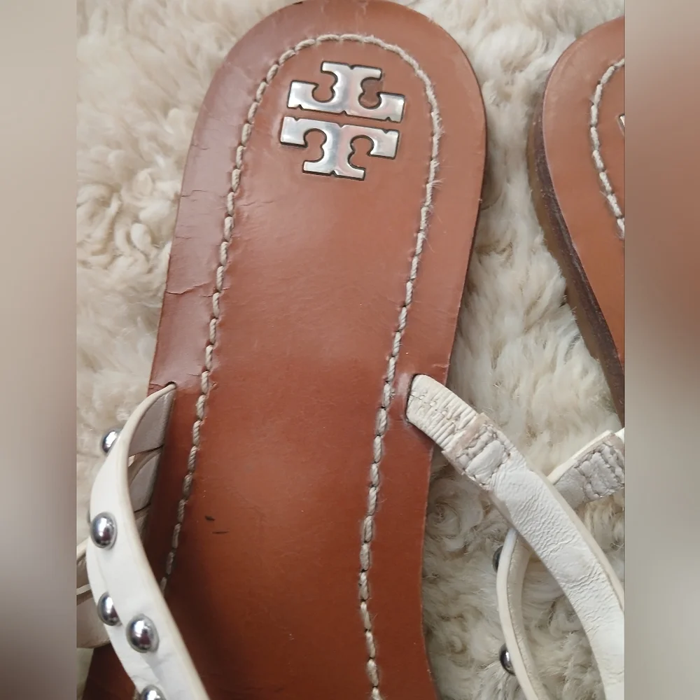 💎 Tory Burch Women's Sandals PATOS STUDS STRAPPY SANDAL